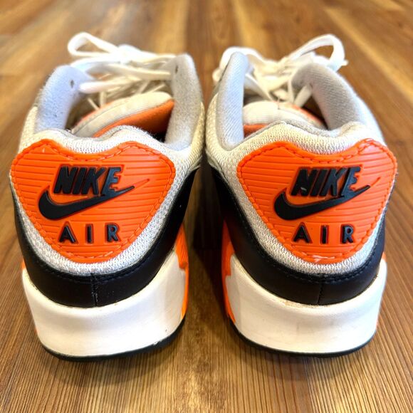 Nike Air Max 90 Recraft Total Orange - Men's Size 10.5 (CW5458-101) - Picture 5 of 13